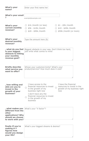 Business Partnership Application Form Template