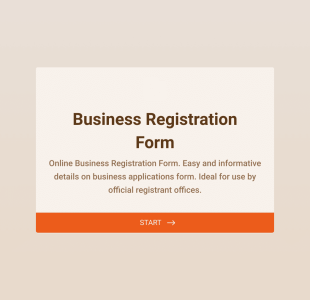 Business Registration Form Template