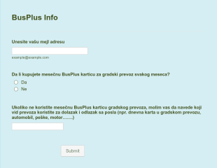 BusPlus Info Form Template