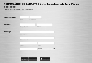 Cadastre Se Para Receber 5% De Desconto Em Nossa Loja.