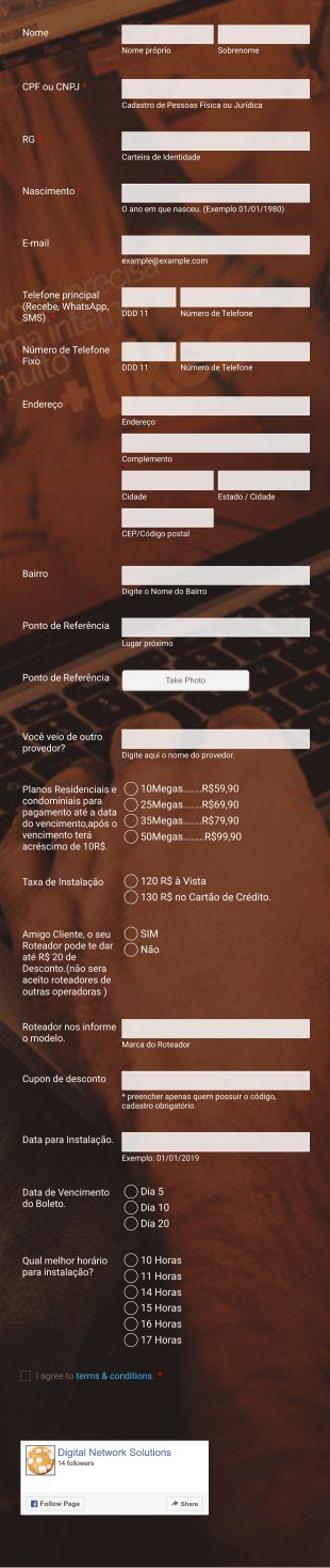 Cadastro De Cliente Site Digital