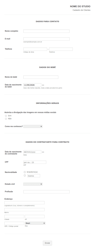 Cadastro De Clientes