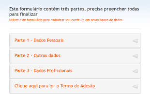 Cadastro De Currículo Form Template