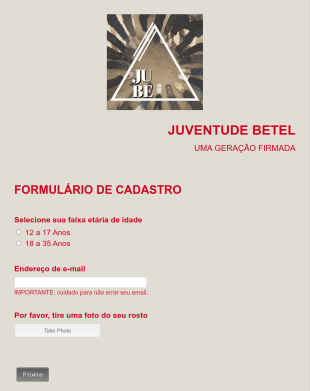 Cadastro De Jovens Form Template
