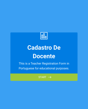 Cadastro Para Docentes Form Template