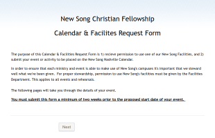 Facilities Request Form Template