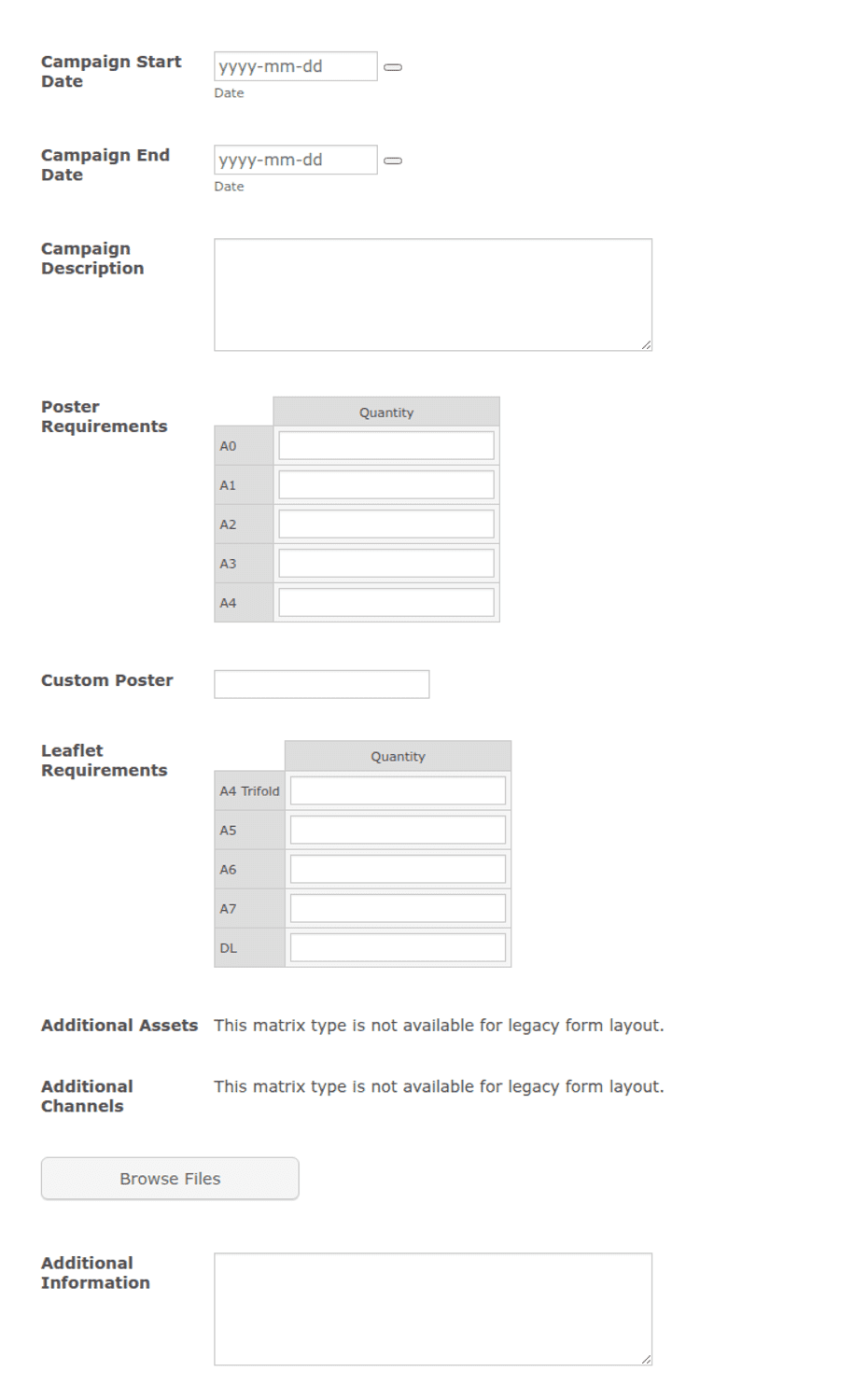Campaign Material Request Form Template | Jotform