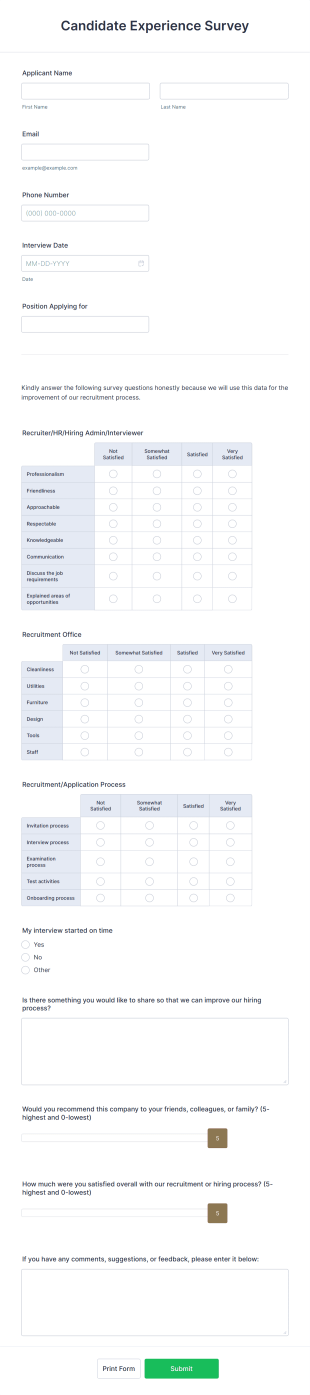 Employee Benefits Survey Template Form Template | Jotform