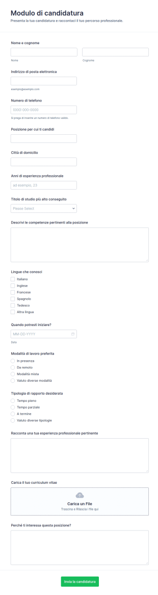 Candidatura Form