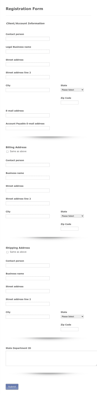 Cannabis Customer Registration Form Template