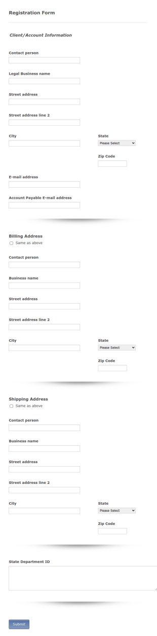 Dispensary Form Template