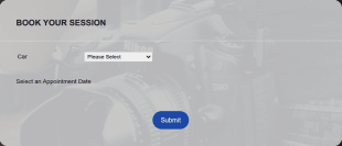 Car Photography Session Booking Form Template