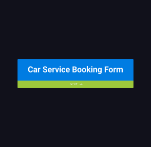 Car Service Booking Form Template