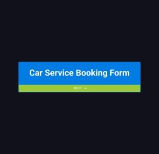 Car Service Booking Form Template