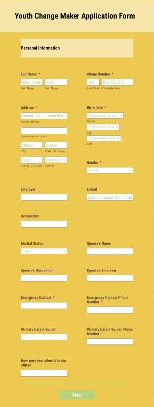 Care Provider Intake Form