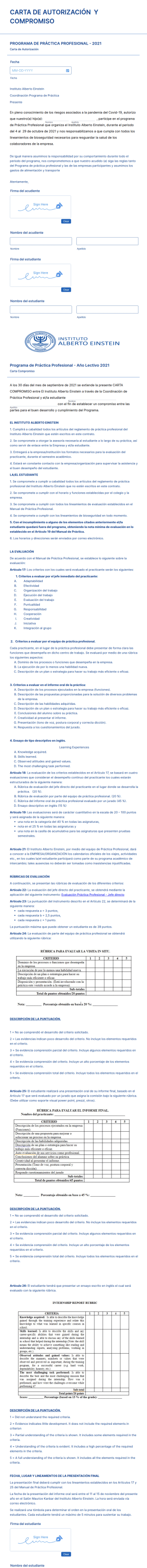Carta De Autorización Y Compromiso