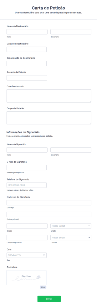 Carta De Petição