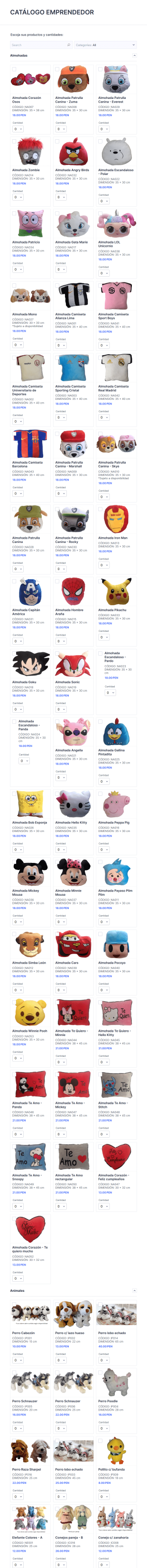 Catálogo Emprendedor