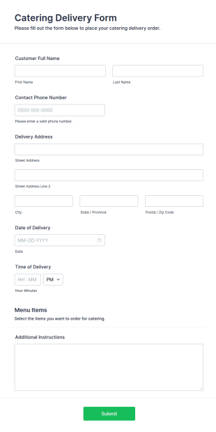 catering services order form template | jotform Images... Catering Order Form Template | Jotform