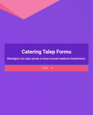 Catering Talep Form Şablonu