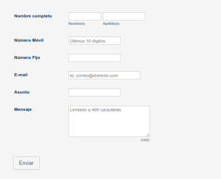 Spanish Contact Form