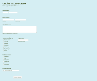 Cemre Halı Yıkama Form Template