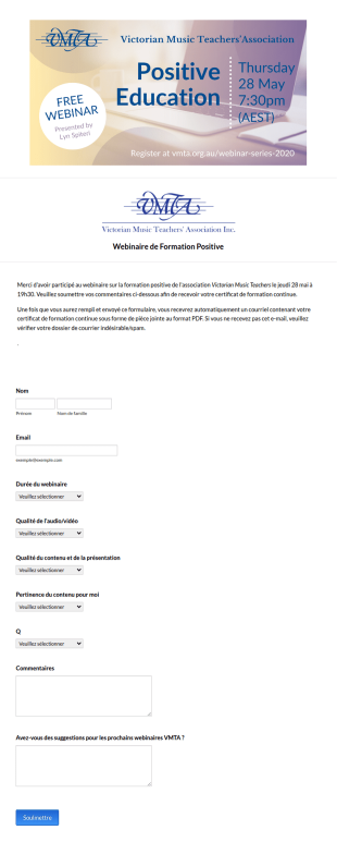 Certificat De Participation Au Webinaire