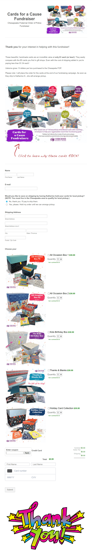 CFAC Fundraiser Form Template