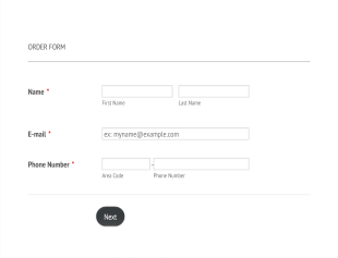 Champagne Order Form Template