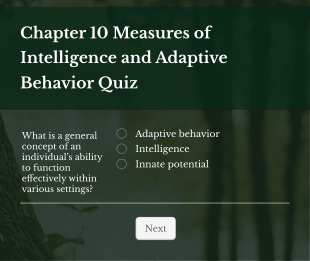 Chapter 10 Measures Of Intelligence And Adaptive Behavior Quiz Form Template