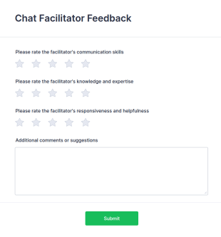 Chat Facilitator Feedback Form Template