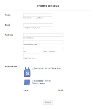 Cheap Sports Jersey Payment Form With Sofort