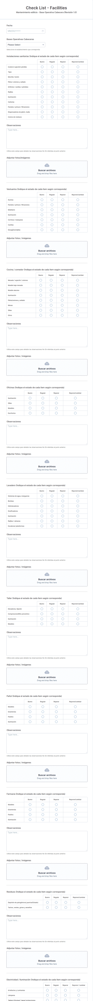 Check List De Mantenimiento Edilicio 1
