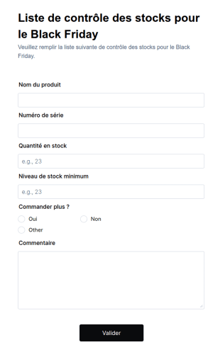 Check List D'inventaire Pour Le Black Friday