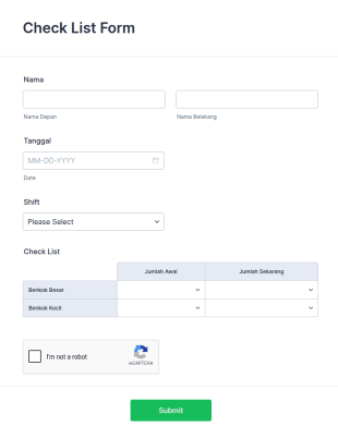 Check List Form