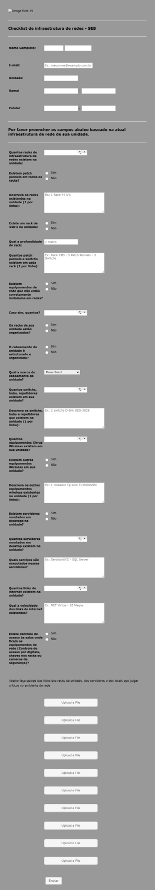 Checklist De Infraestrutura De Redes SEB