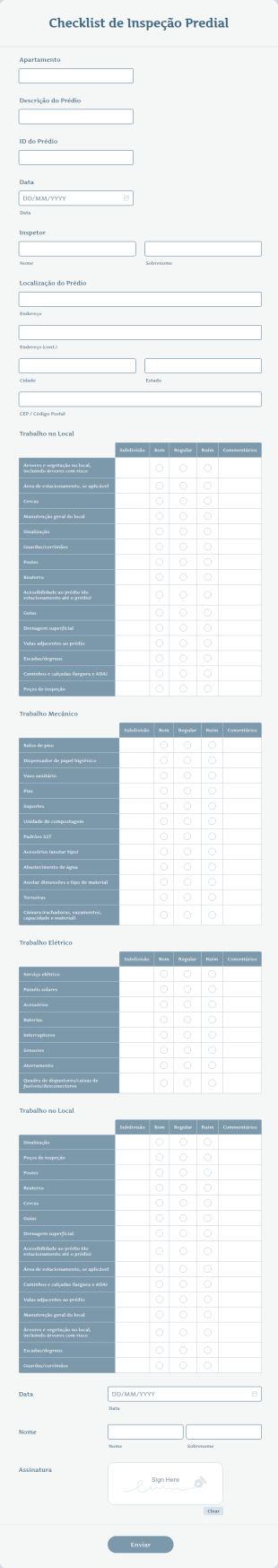 Checklist De Inspeção Predial
