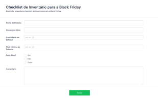 Checklist De Inventário Para A Black Friday