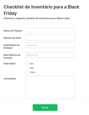 Checklist De Inventário Para A Black Friday