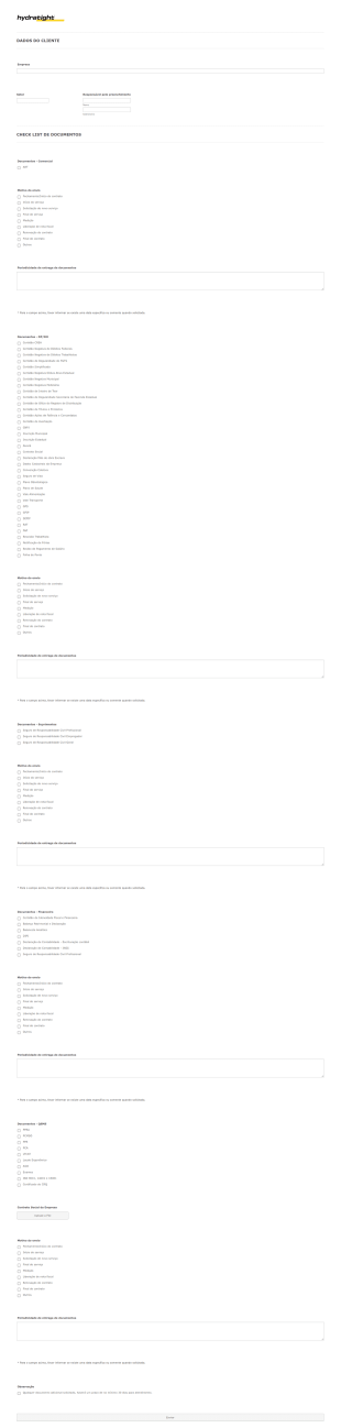 Checklist Documentos
