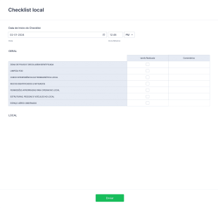 Checklist Local Form Template