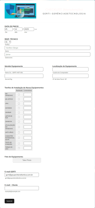 CheckList Manutenção T.I Atlântica