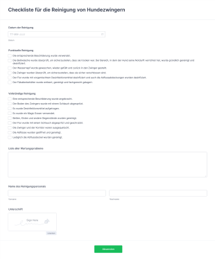 Checkliste Für Die Reinigung Von Hundezwingern
