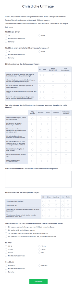 Christliche Umfrage