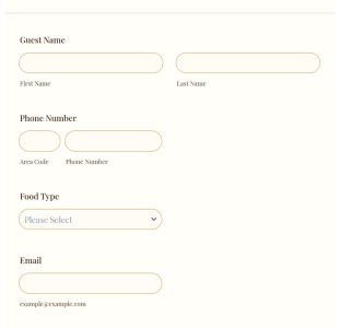 Christmas Potluck Invitation Form Template