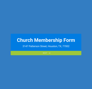 Church Membership Form Template