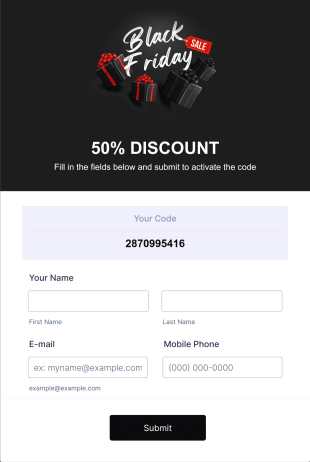 Claiming Coupon Form Template