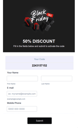 Claiming Coupon Form Template