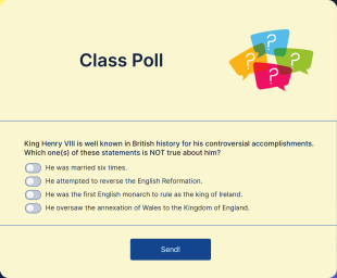 Class Poll Form Template