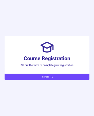 Course Registration Form Template